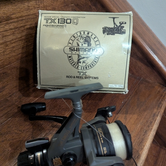 Shimano TX130Q Graphite Fishing Reel Vintage In Box - Picture 6 of 9